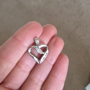 Diamond heart pendant